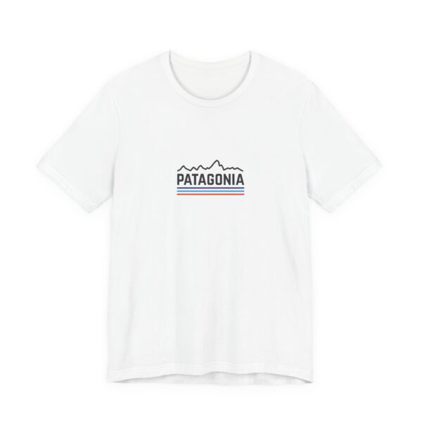 Mountain Outline and Retro Stripe Graphic T-Shirt | Bella+Canvas 3001 | MD16