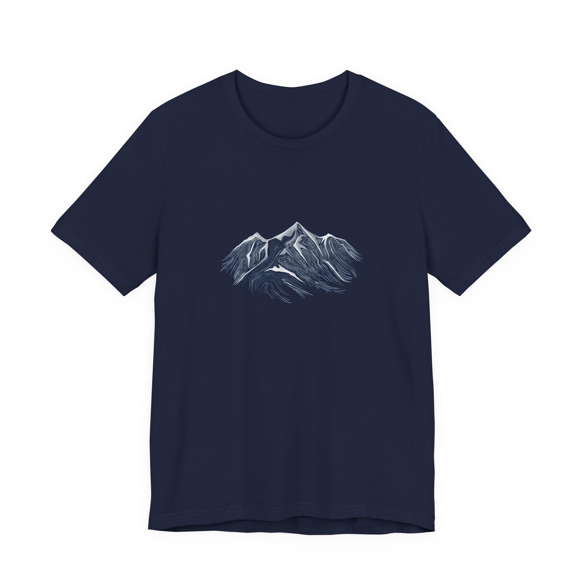 Snowy Alpine Mountain Graphic T-Shirt | Bella+Canvas 3001 | MD17 - Image 13