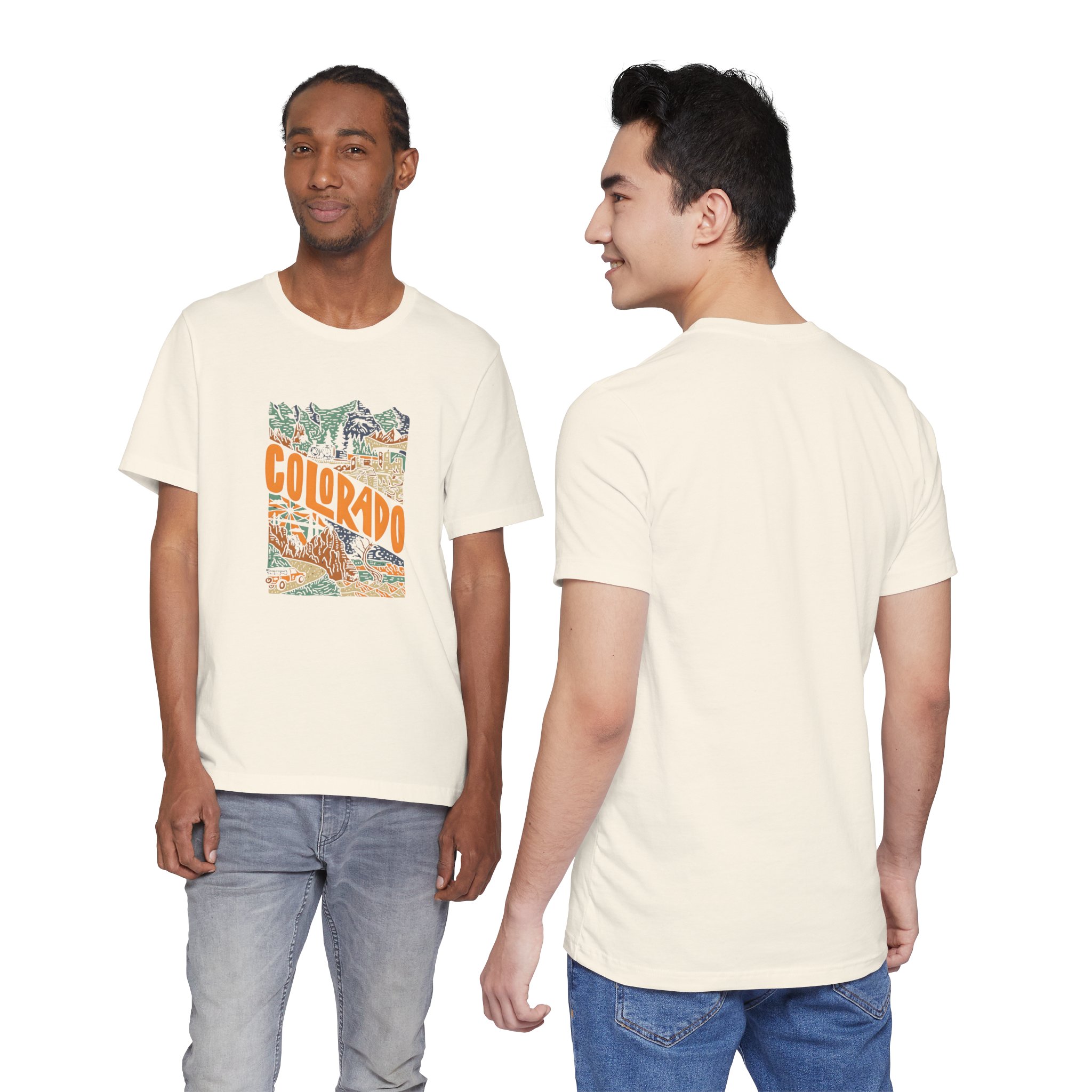 Colorado Adventure Graphic T-Shirt | Bella+Canvas 3001 | MD7 - Image 8