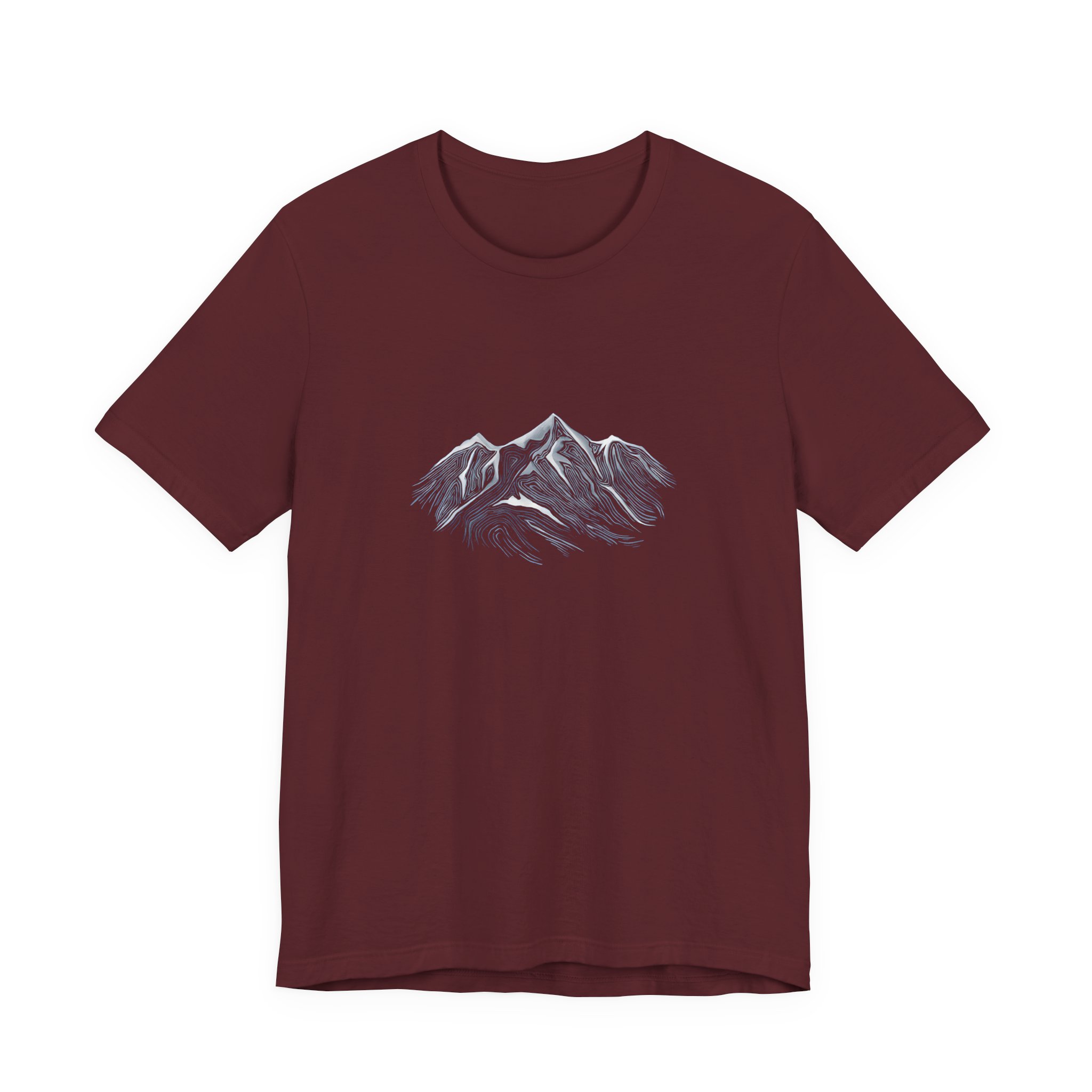 Snowy Alpine Mountain Graphic T-Shirt | Bella+Canvas 3001 | MD17 - Image 17