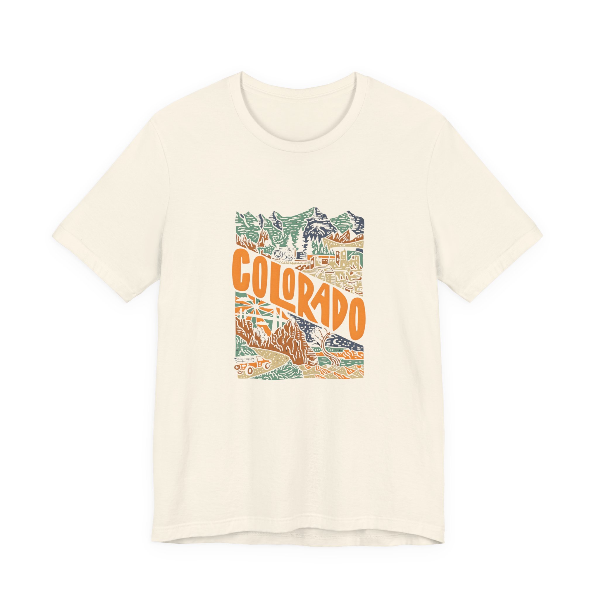 Colorado Adventure Graphic T-Shirt | Bella+Canvas 3001 | MD7 - Image 5