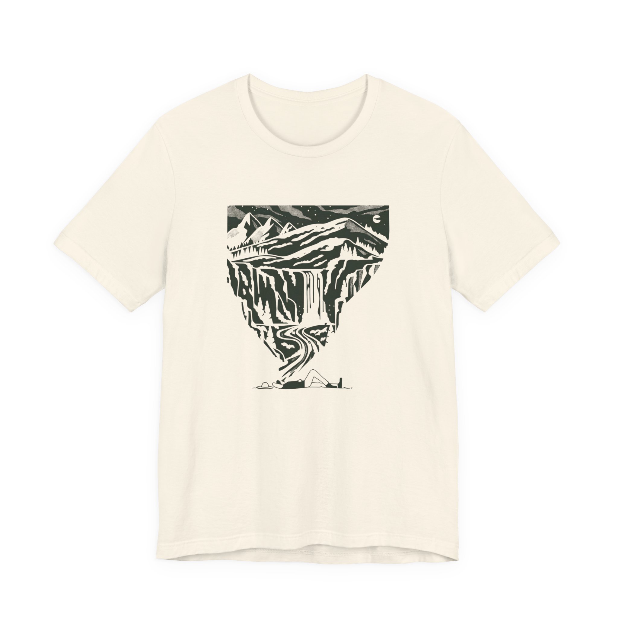 Floating Mountain Landscape T-Shirt | Bella+Canvas 3001 | MD5 - Image 5