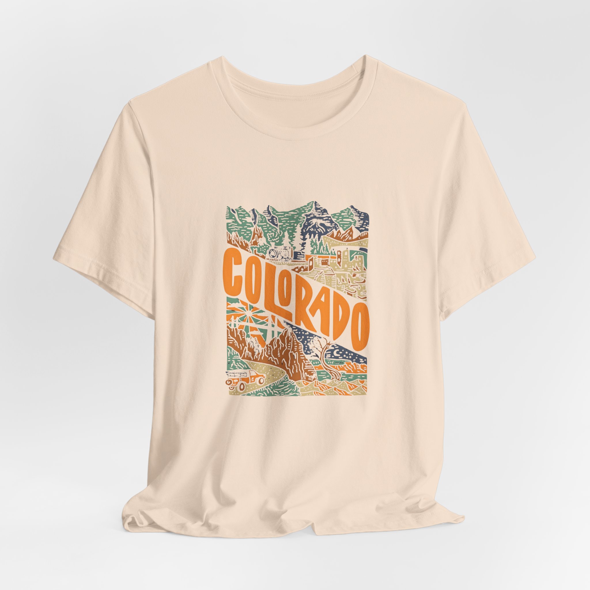 Colorado Adventure Graphic T-Shirt | Bella+Canvas 3001 | MD7 - Image 16
