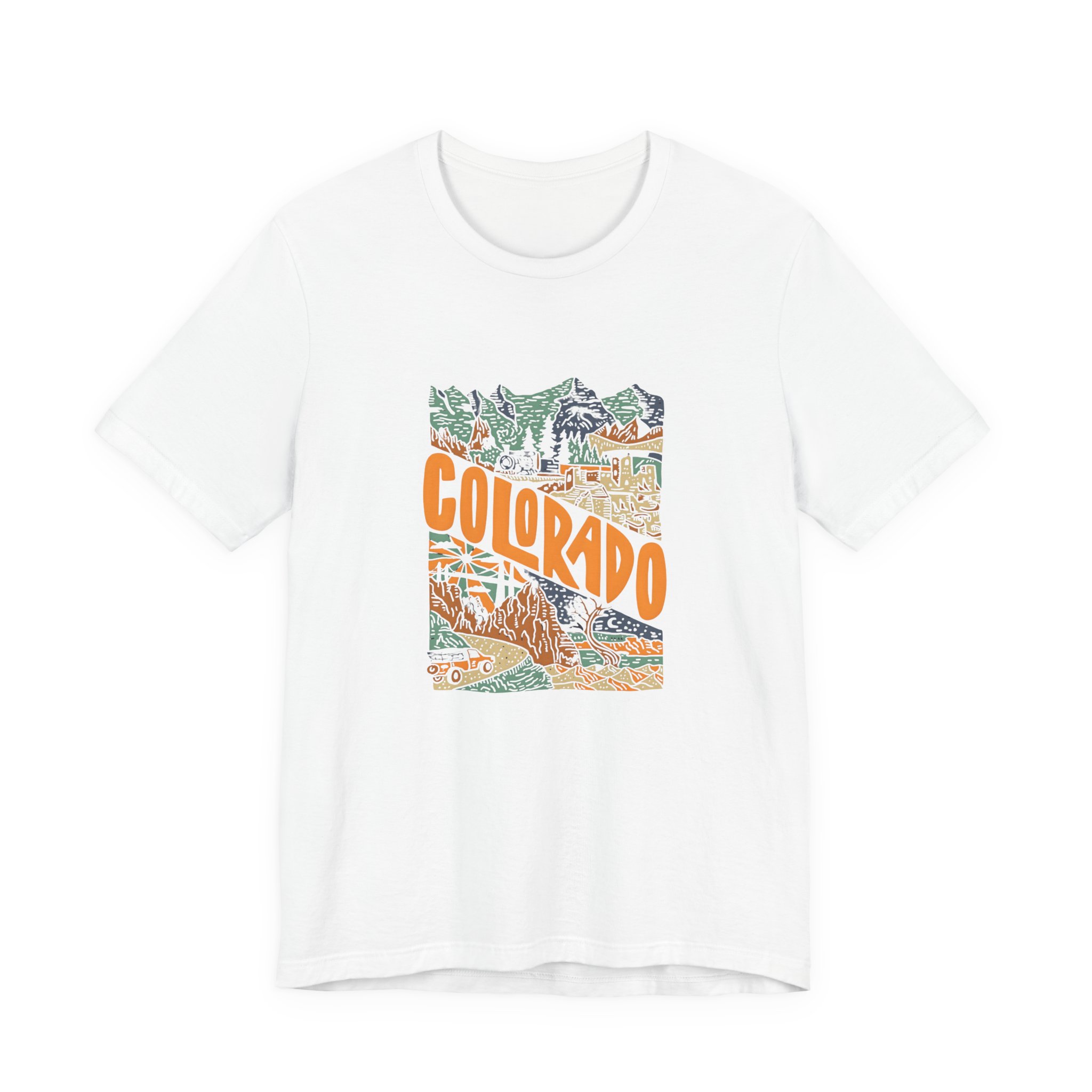 Colorado Adventure Graphic T-Shirt | Bella+Canvas 3001 | MD7