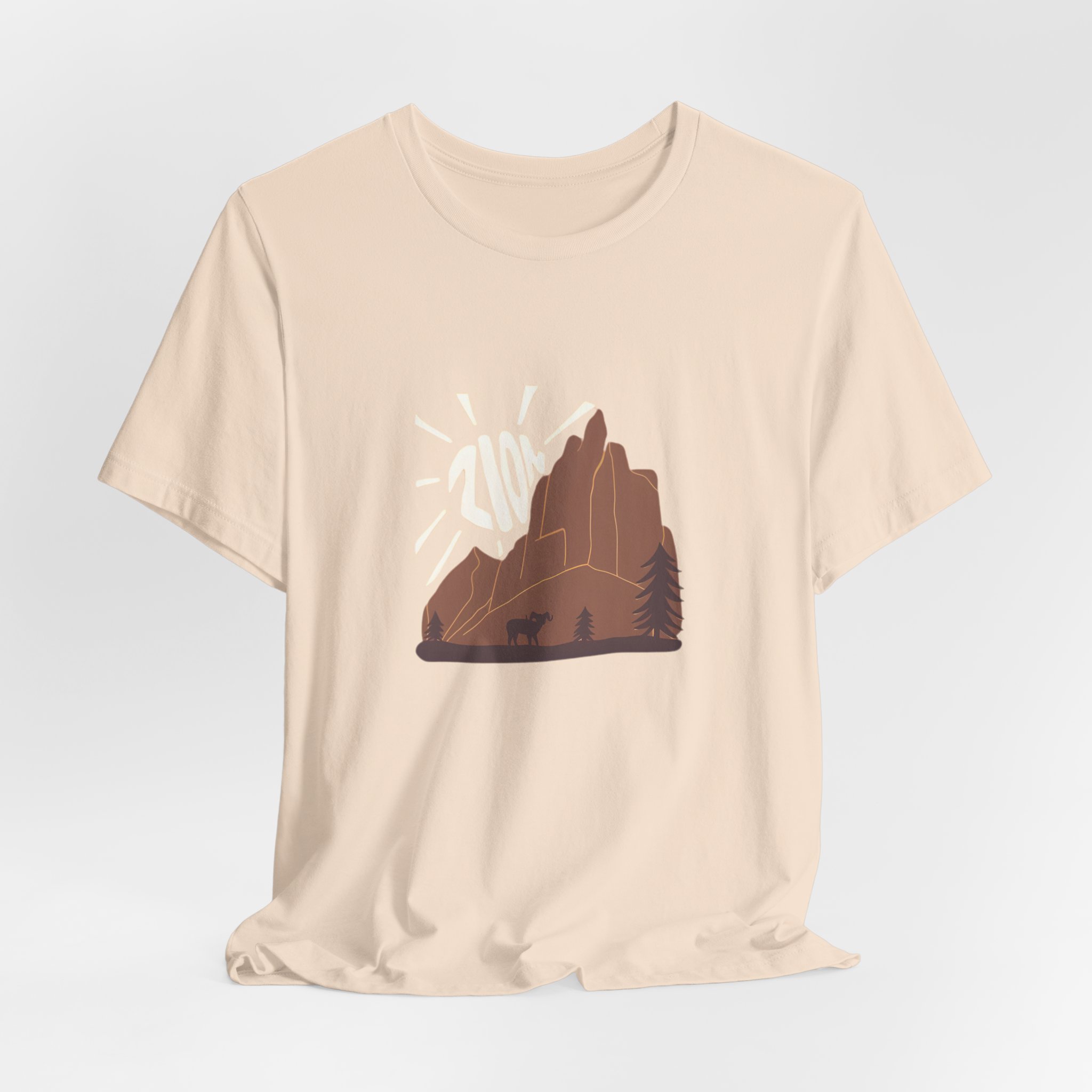 Desert Mountain Sunshine Graphic T-Shirt | Bella+Canvas 3001 | MD8 - Image 16