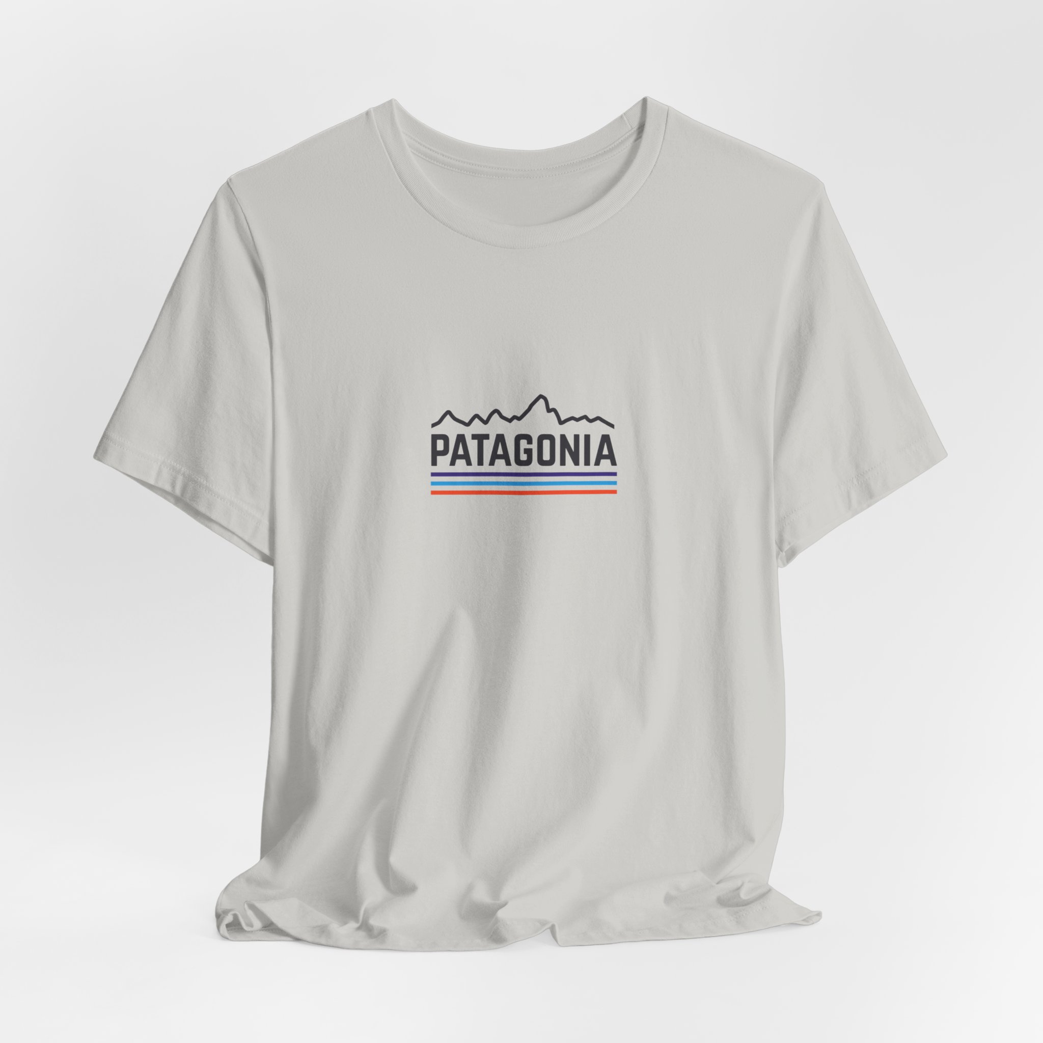 Mountain Outline and Retro Stripe Graphic T-Shirt | Bella+Canvas 3001 | MD16 - Image 20