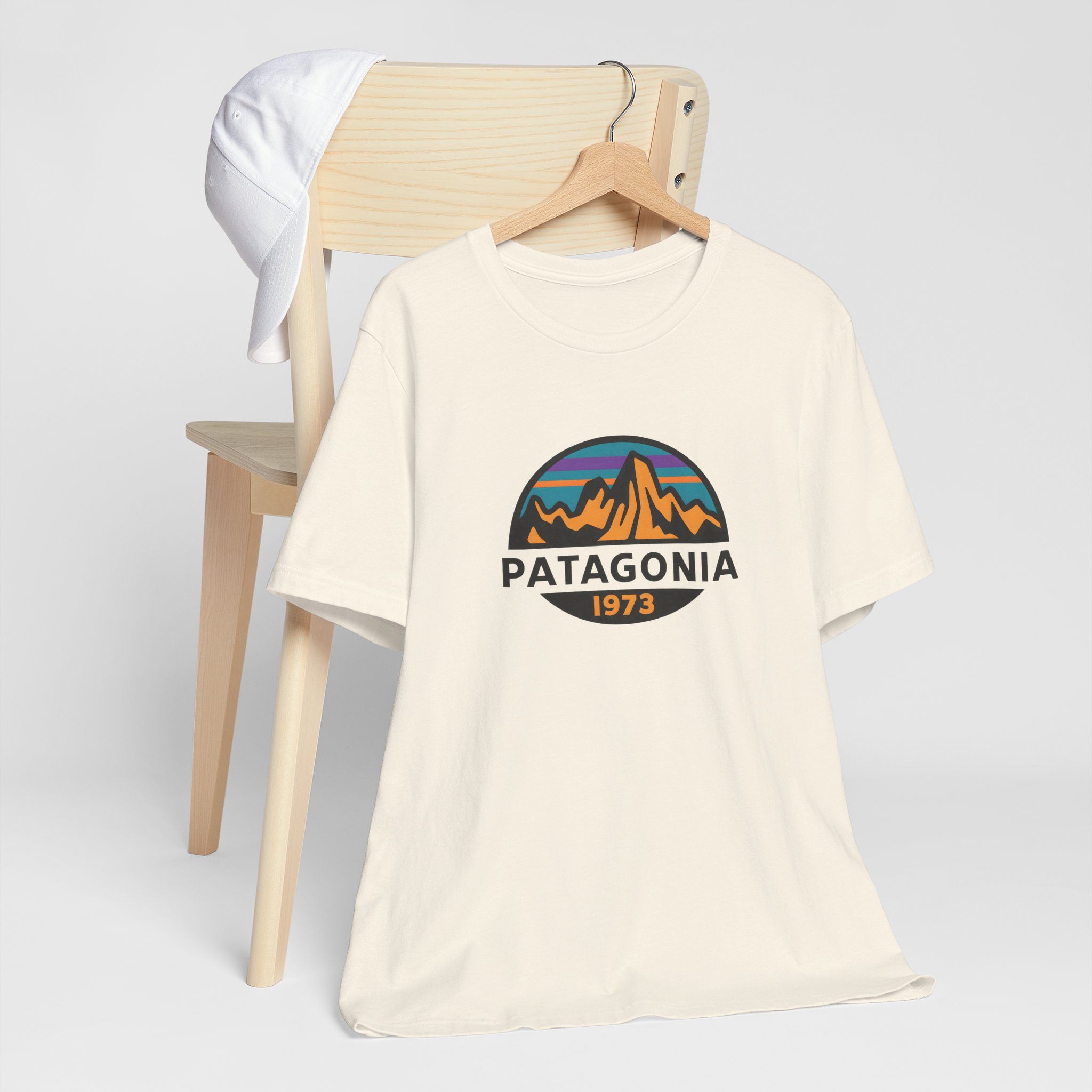 Retro Mountain Badge 1973 Graphic T-Shirt | Bella+Canvas 3001 | MD19 - Image 7