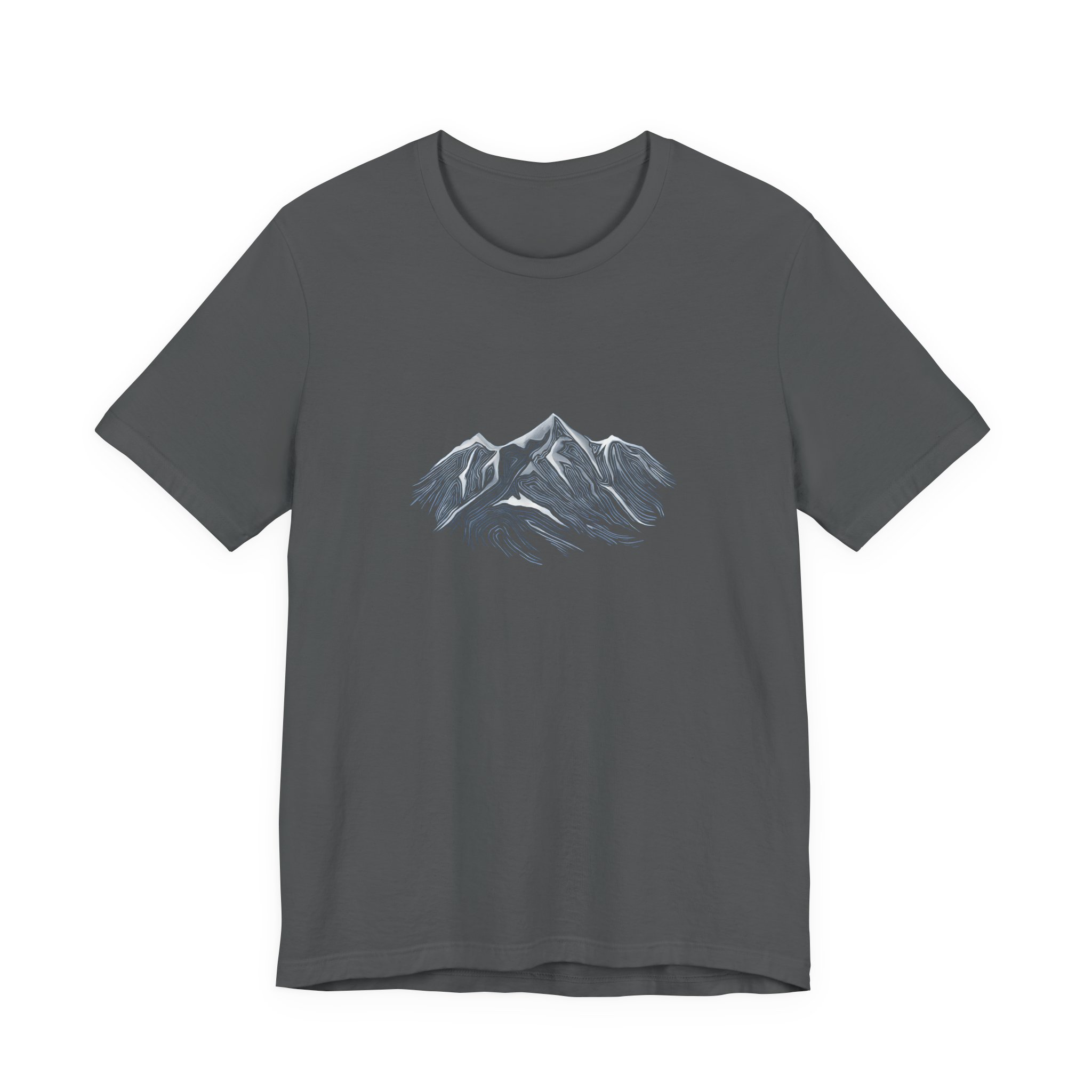 Snowy Alpine Mountain Graphic T-Shirt | Bella+Canvas 3001 | MD17 - Image 9