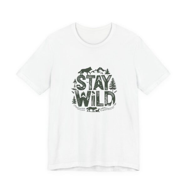 Stay Wild Woodland Graphic T-Shirt | Bella+Canvas 3001 | MD9
