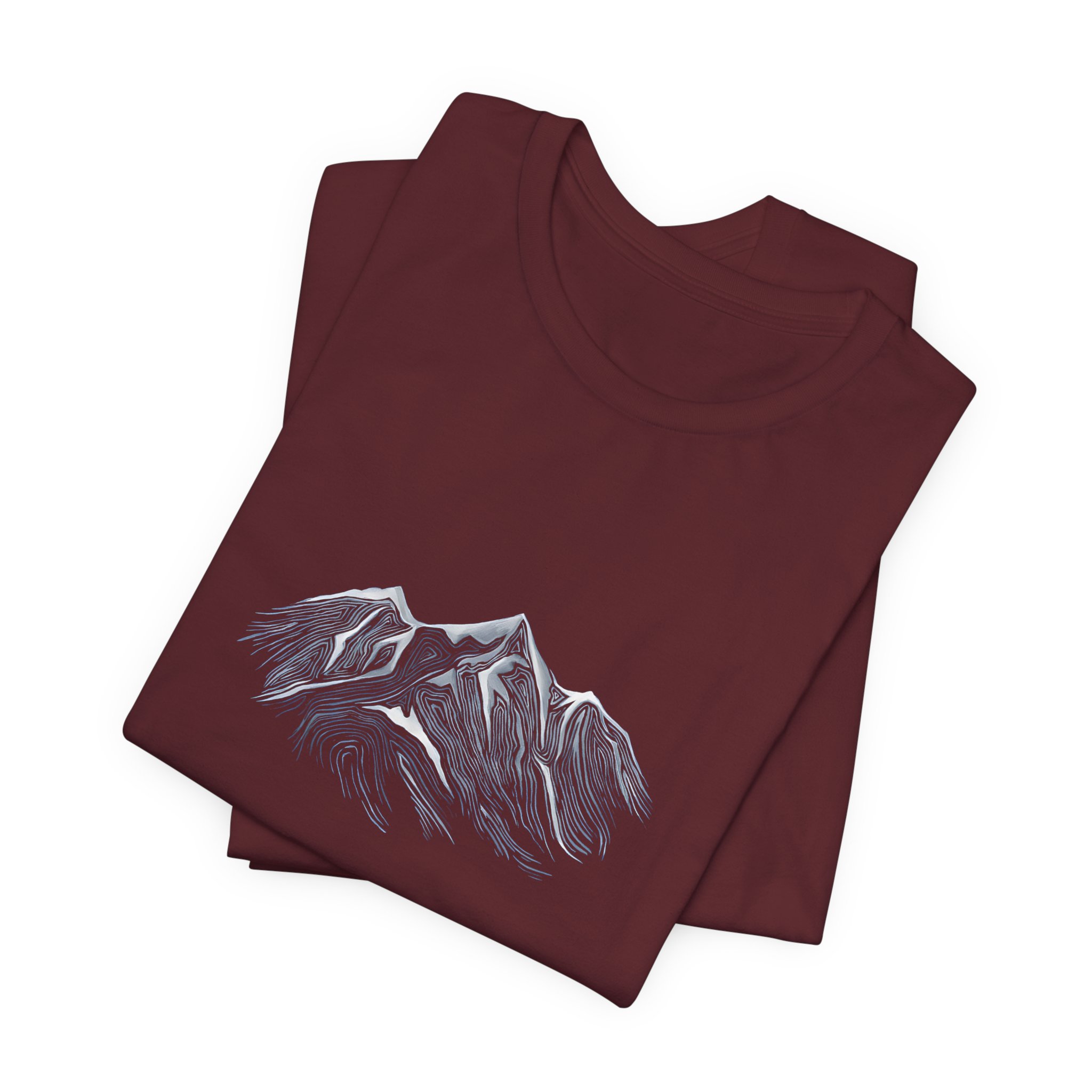 Snowy Alpine Mountain Graphic T-Shirt | Bella+Canvas 3001 | MD17 - Image 19
