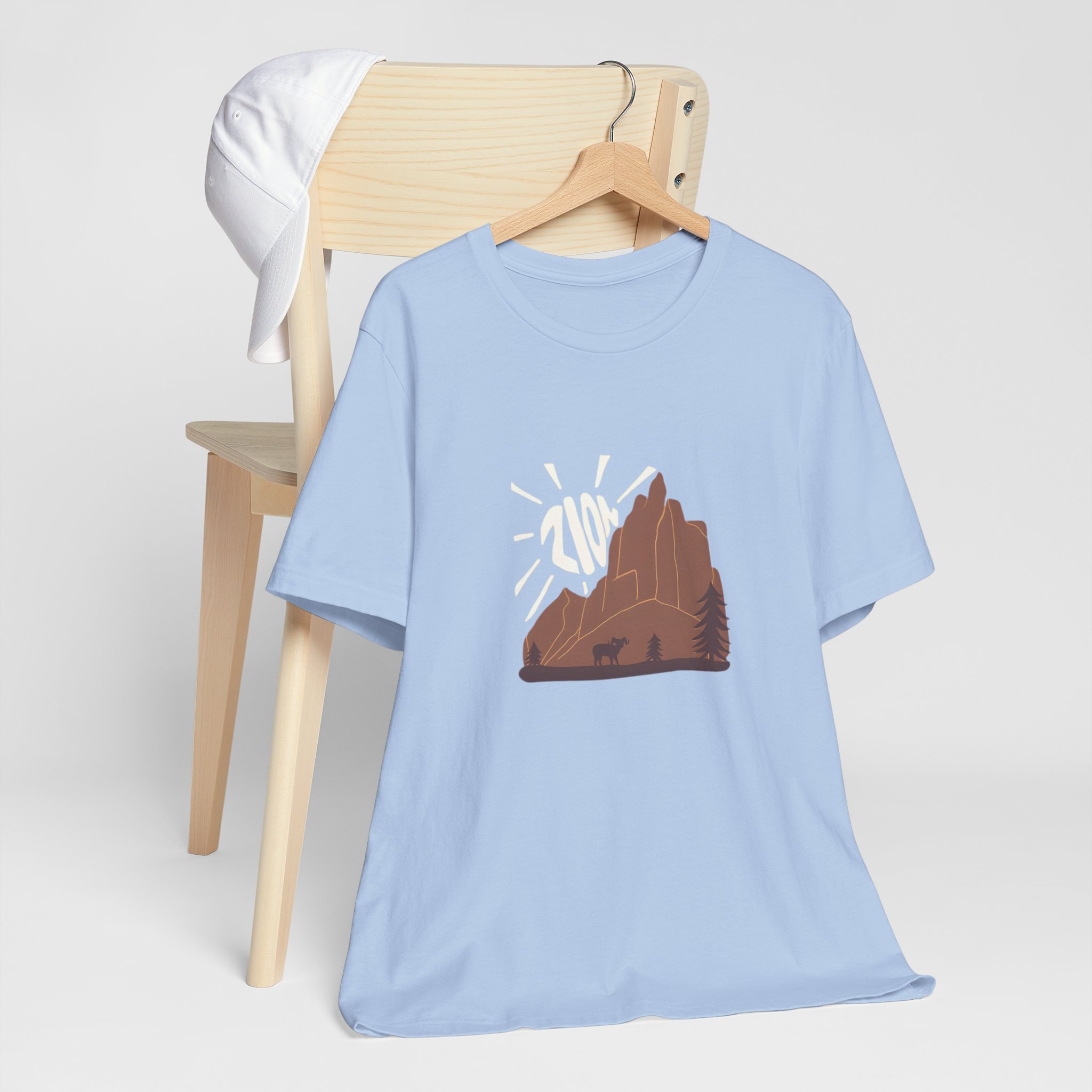 Desert Mountain Sunshine Graphic T-Shirt | Bella+Canvas 3001 | MD8 - Image 11