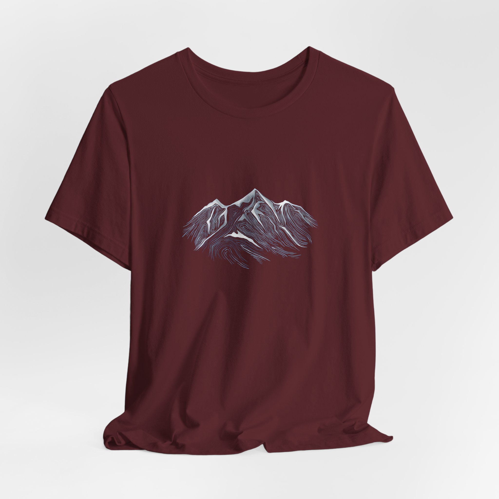 Snowy Alpine Mountain Graphic T-Shirt | Bella+Canvas 3001 | MD17 - Image 20