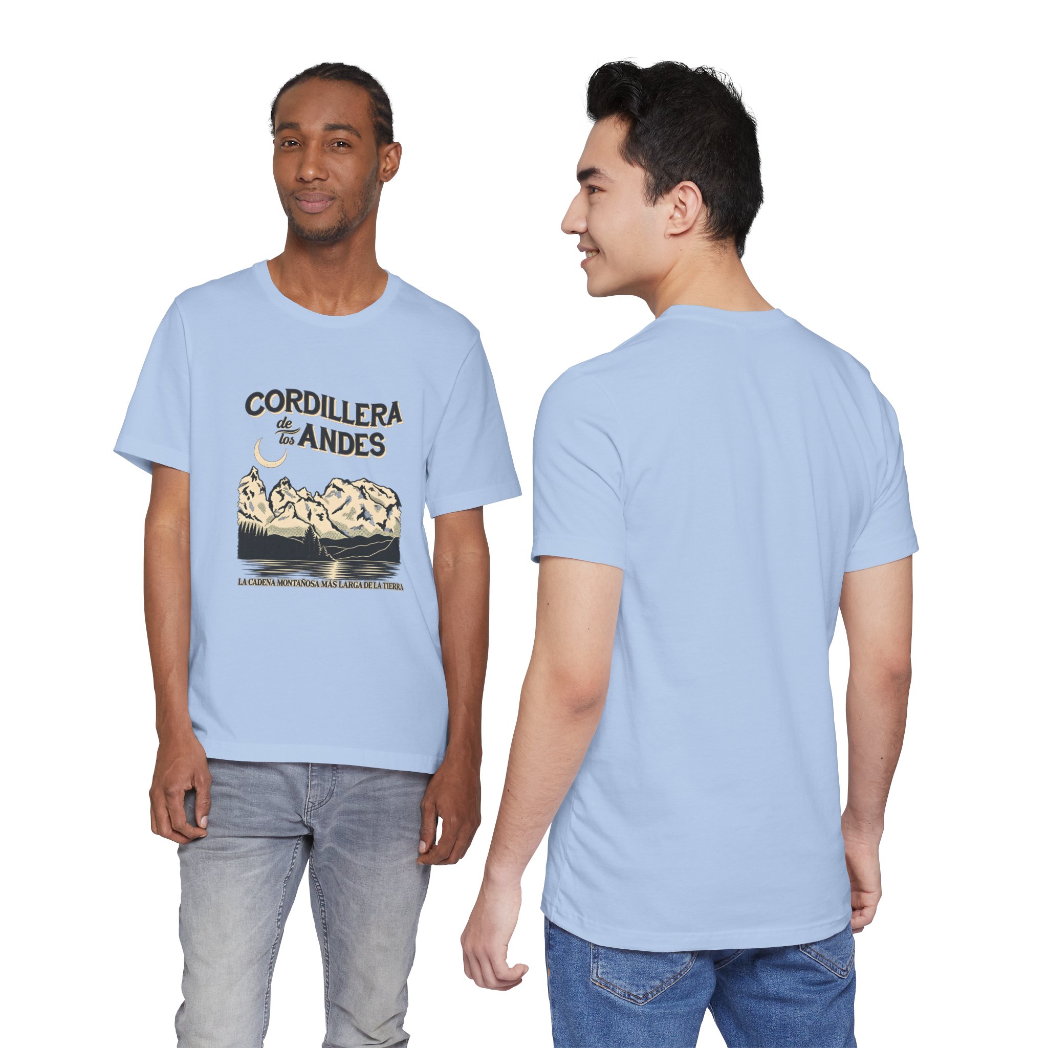 Cordillera de los Andes Mountain Graphic T-Shirt | Bella+Canvas 3001 | MD20 - Image 12