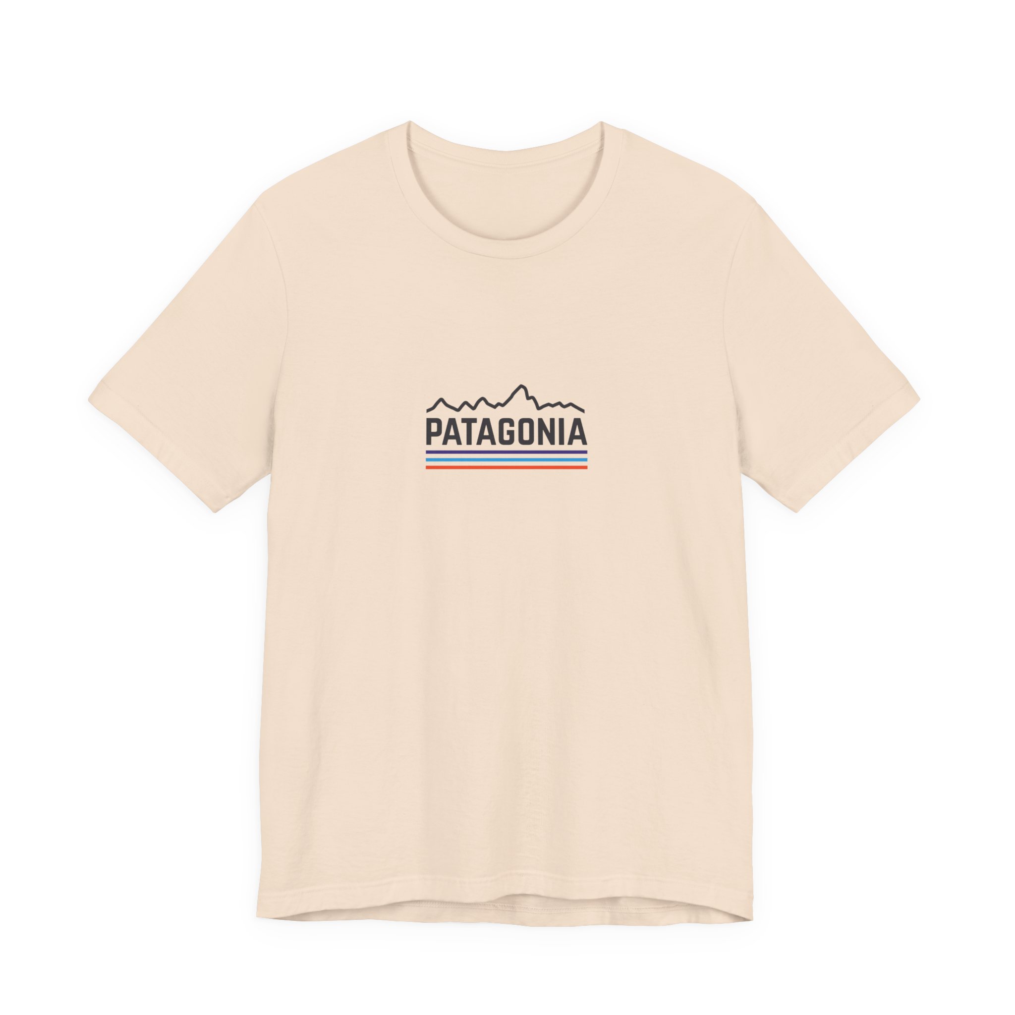 Mountain Outline and Retro Stripe Graphic T-Shirt | Bella+Canvas 3001 | MD16 - Image 13