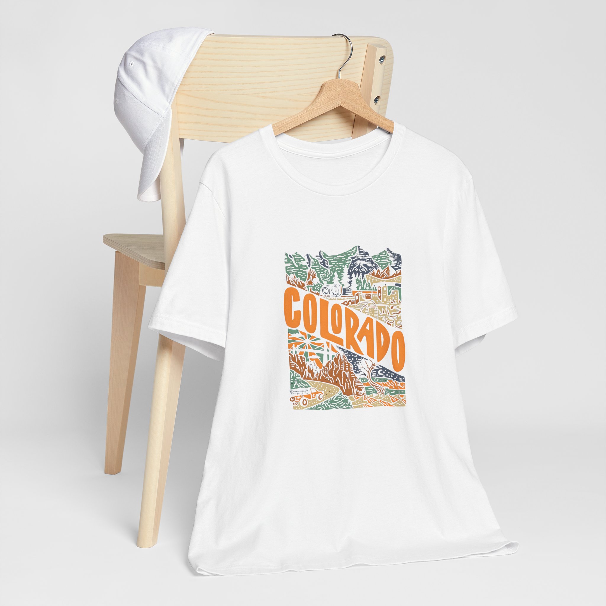 Colorado Adventure Graphic T-Shirt | Bella+Canvas 3001 | MD7 - Image 3