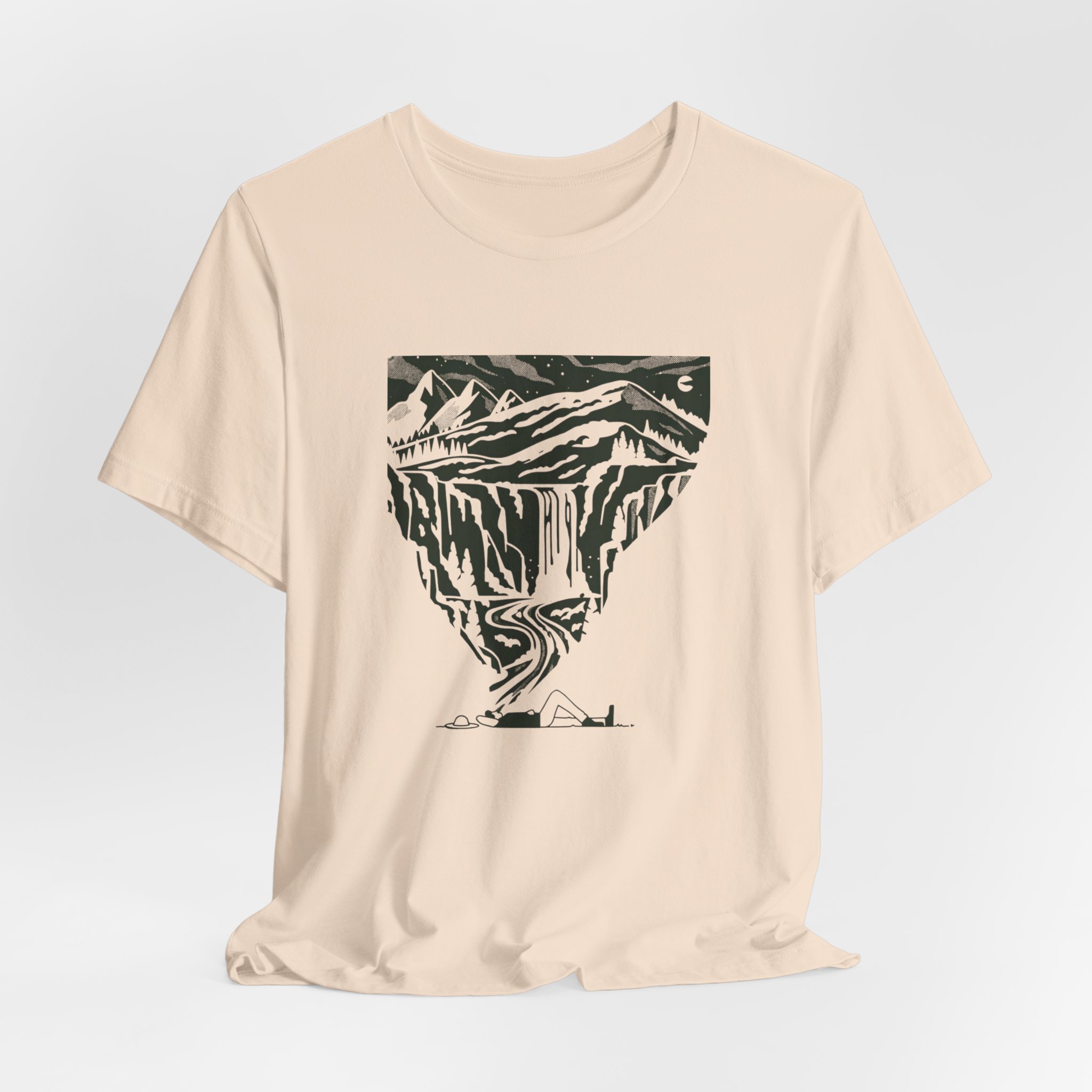 Floating Mountain Landscape T-Shirt | Bella+Canvas 3001 | MD5 - Image 16