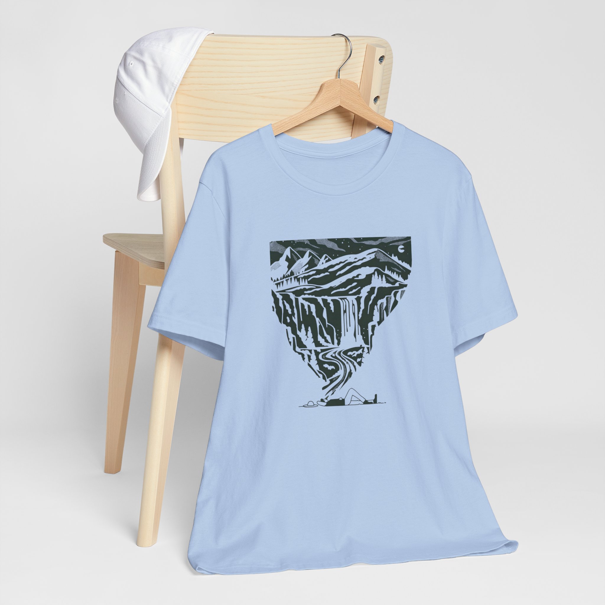 Floating Mountain Landscape T-Shirt | Bella+Canvas 3001 | MD5 - Image 11