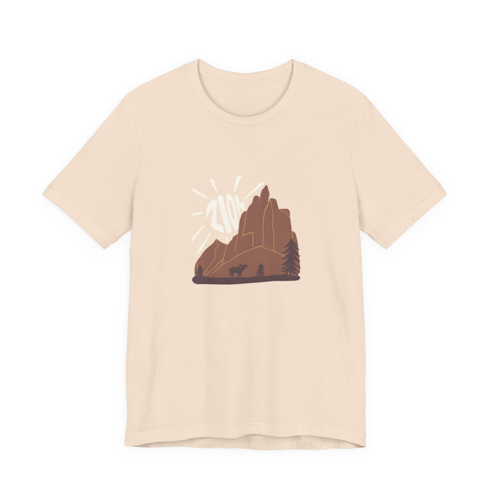 Desert Mountain Sunshine Graphic T-Shirt | Bella+Canvas 3001 | MD8 - Image 13