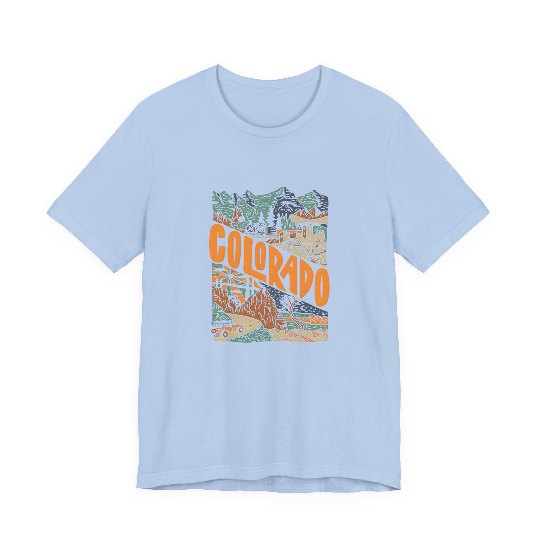 Colorado Adventure Graphic T-Shirt | Bella+Canvas 3001 | MD7 - Image 9